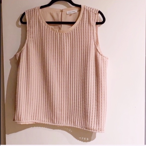 Calvin Klein Tops - (XL) Calvin Klein Soft Blush Pink Top🎀 Like NEW!!